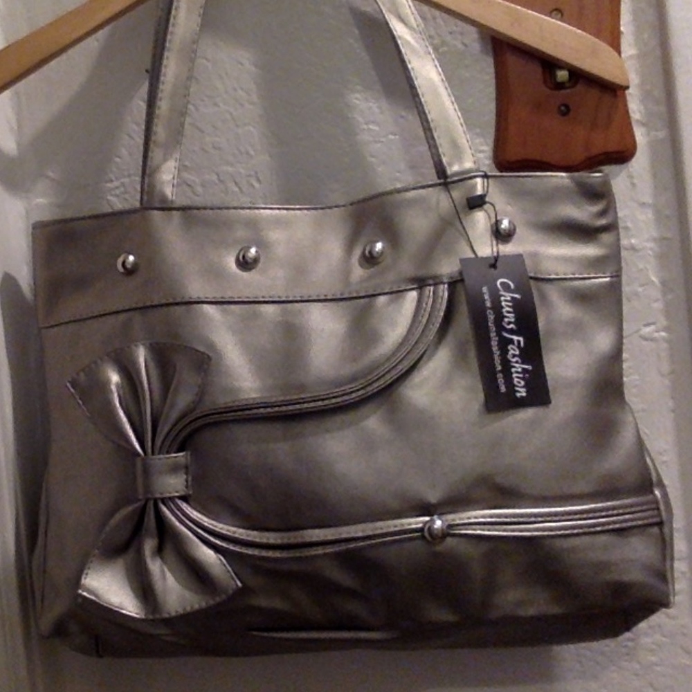 Chun's Silver Large Tote